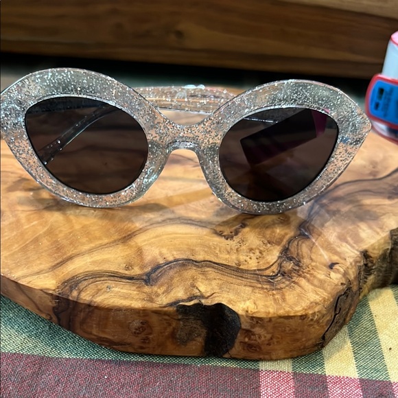 Betsey Johnson Accessories - Glittery Silver Sunglasses NWT Betsey Johnson